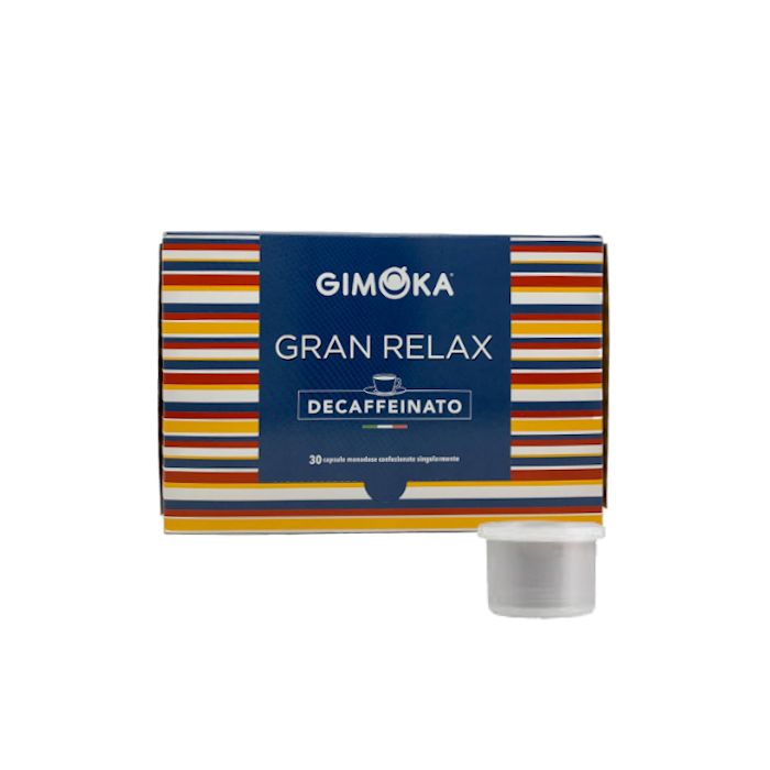 Capsule Gimoka, 32mm, Miscela Gran Relax Decaffeinato