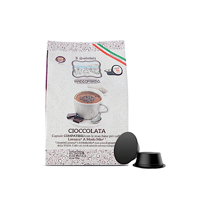 Capsule Compatibili A Modo Mio, Caffè Gattopardo, Toda, Cioccolata