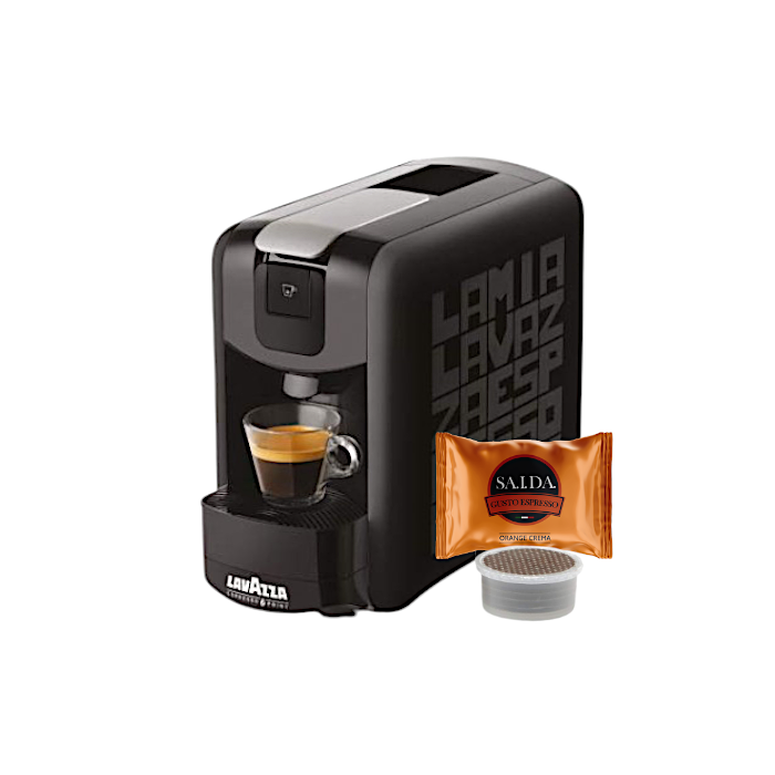 Lavazza Ep Mini, Macchina Caffè + 50 Espresso Point Orange Crema